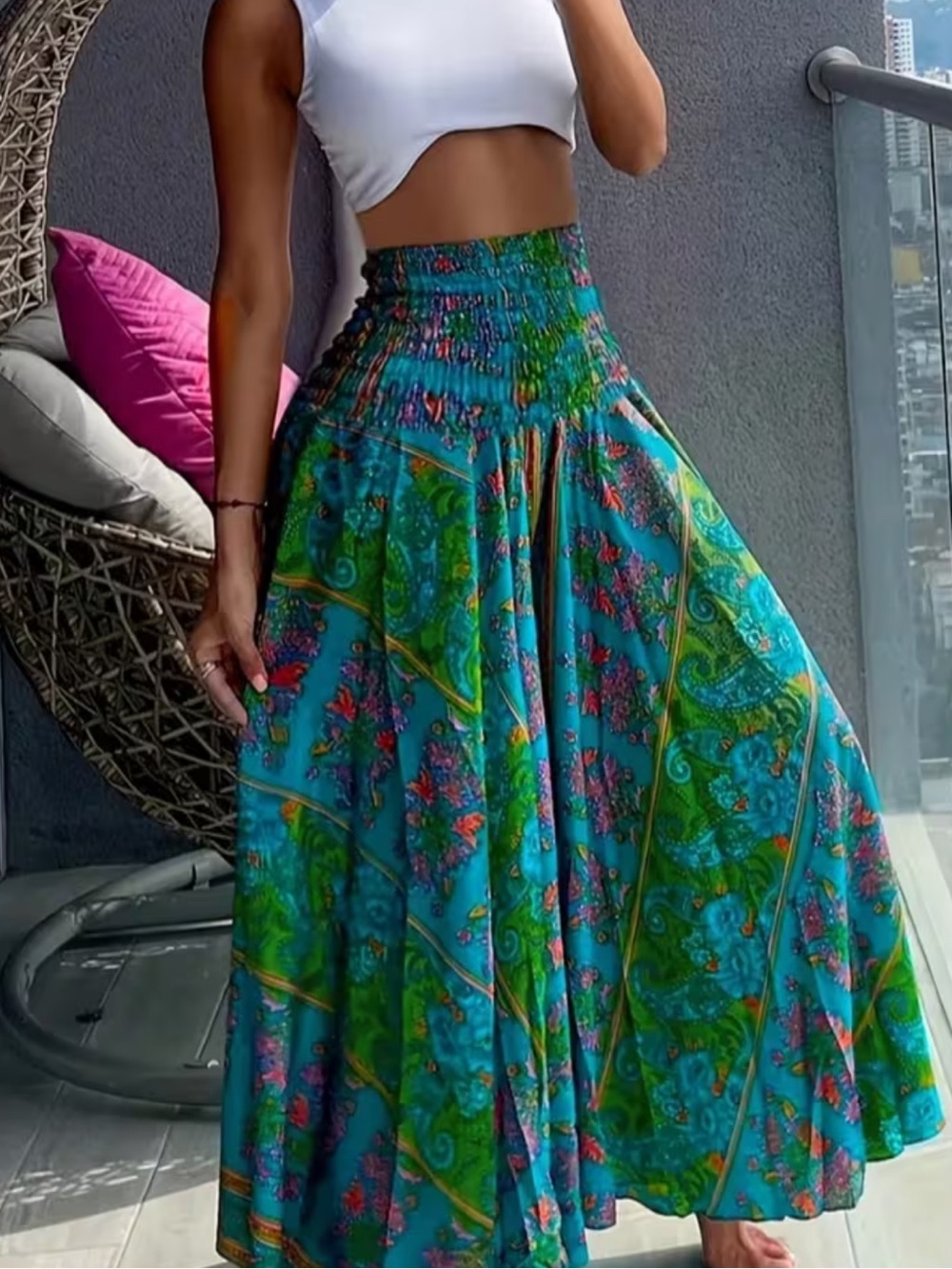 Woman’s wide leg pants